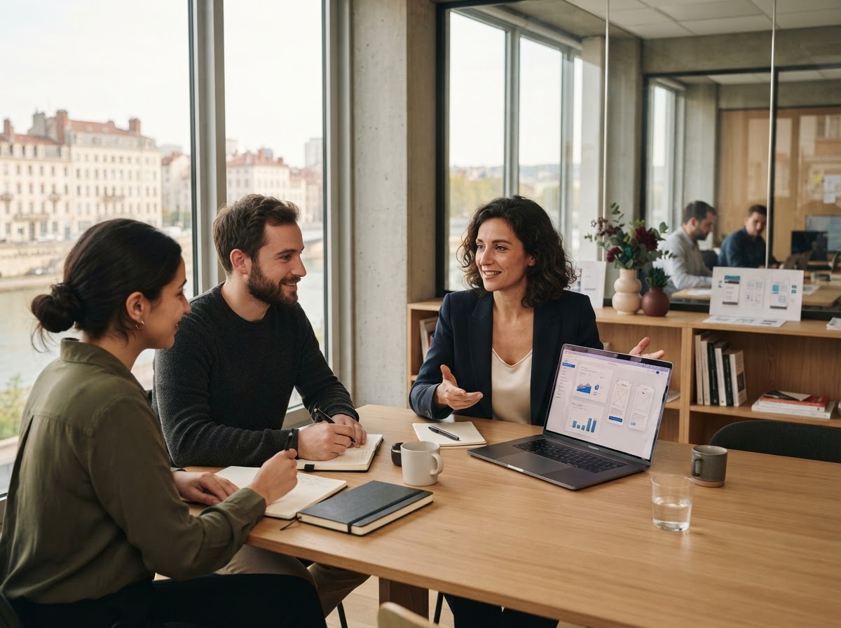 Soléfivok IA — étudiant consultant une analyse de données financières